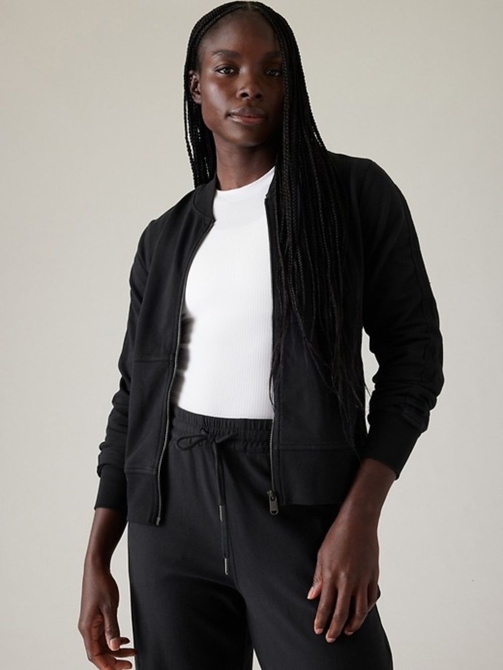 Athleta Farallon Jacket Black Women's Bomber Jacket. size Small